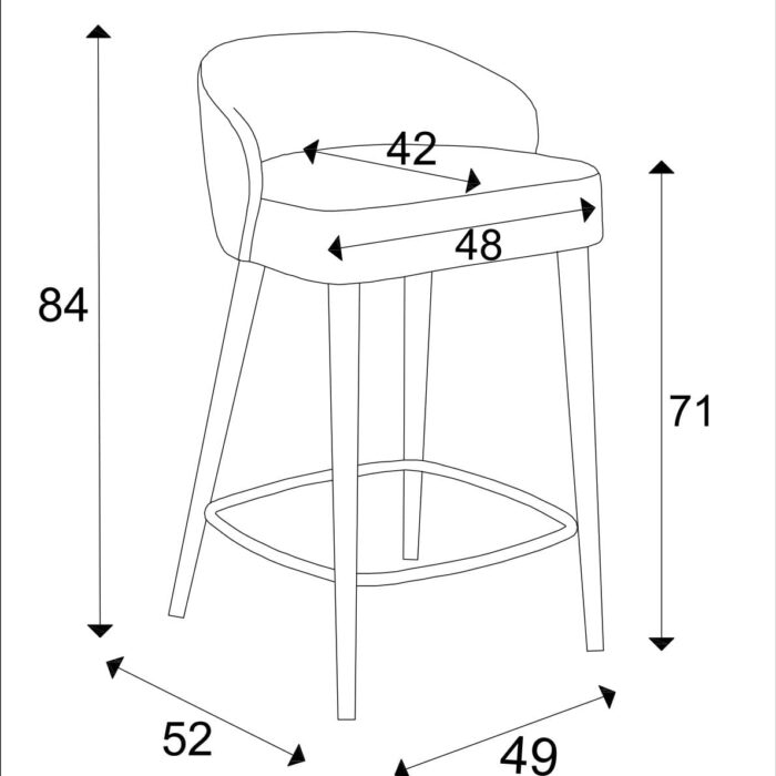 hoker tapicerowany niski mirek 1