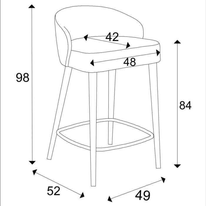hoker tapicerowany niski mirek 1