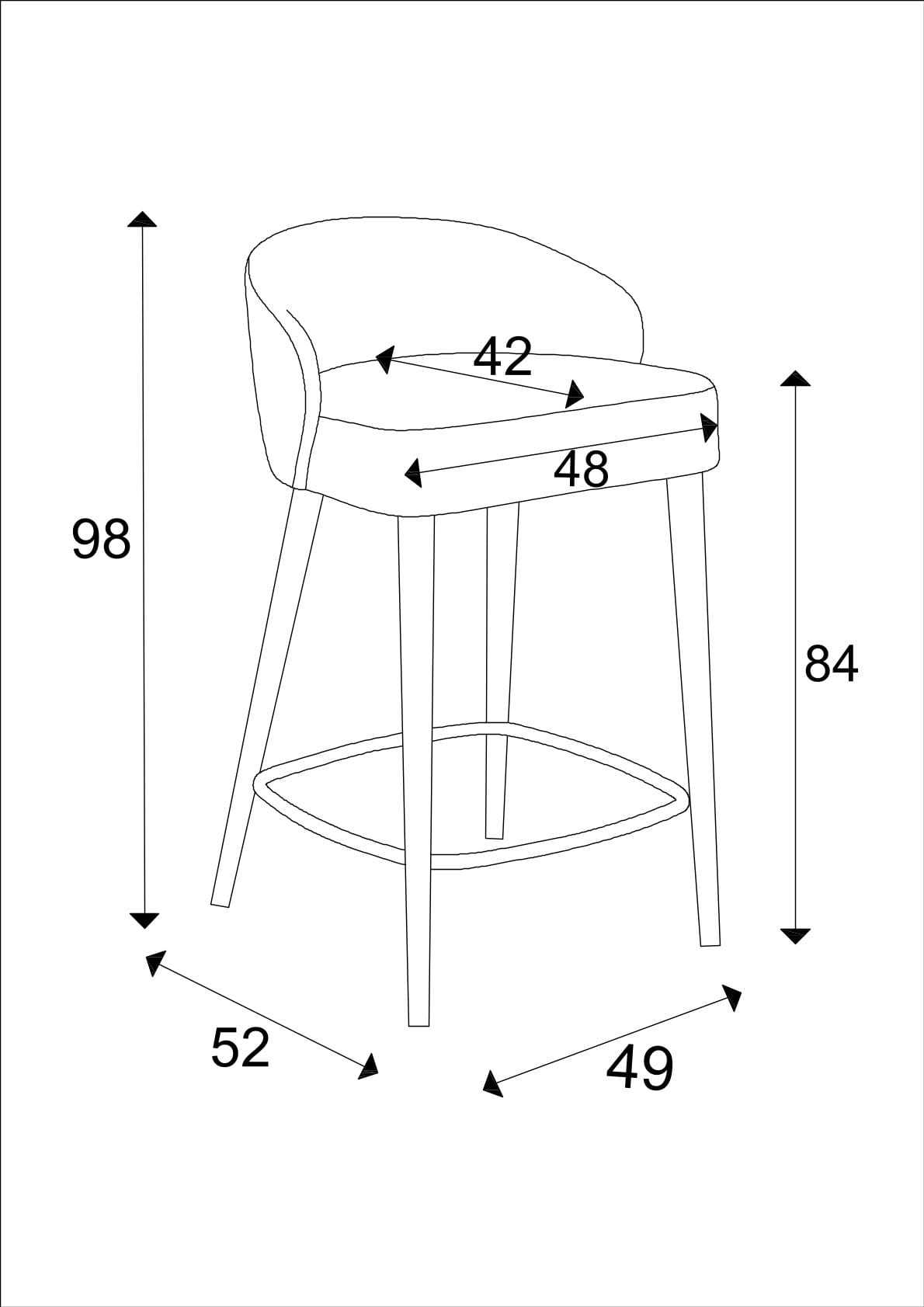 hoker tapicerowany niski mirek 1