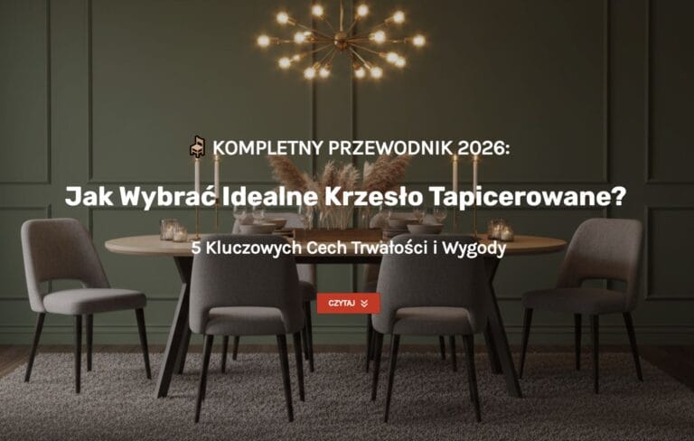 🪑 Idealne Krzesło Tapicerowane?