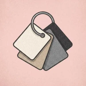 Próbnik tkanin i wybarwień drewna 1